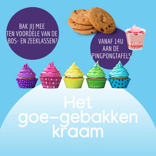 🥧 Goe Gebakken Gezocht! 🍪
Voor ons gezellige #GoeGebakkenKraam zijn we op zoek naar enthousiaste thuisbakkers! 🧁 Hou jij van bakken en wil je je lekkers delen? Meld je aan en bak mee!